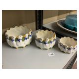 3 NESTING GEESE PLANTERS