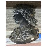 VINTAGE CAST ALUMINUM PERSEUS BUST