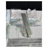 DRAPERY ROD, TWO TABLE COVERS, REGISTER GREAT,