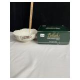 WINTER ROSE BOWL WITH BOX BY BELLEEK
