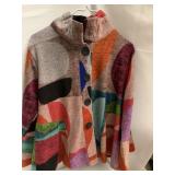 DAMEE S COLORFUL BUTTON FRONT JACKET
