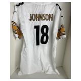 STEELERS 18 JOHNSON JERSEY SZ M
