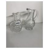 CRUET & PITCHER, UNMARKED