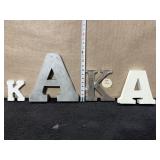 ACCENT LETTERS INCLUDING K AND A 4 PIECE TOTAL