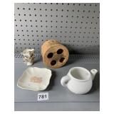 RAISE DESIGN WEDGWOOD JASPER PINK DISH, HANGING