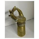 BRASS HAND 6" H ETCHED