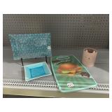 CAT GLAZED PENCIL HOLDER, STONE WEAR PURE ONE