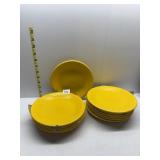 FIESTA YELLOW SUNFLOWER NEW 7.25" PLATES X 12