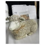 COMPOSITION LAMP FIGURINE W/ STYROFOAM PROTECTIVE