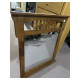 MODERN MIRROR OPEN DESIGN ON TOP 41 INCHES BY 37