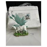 SPARKLING PRIMROSE UNICORN FIGURINE W/ STYROFOAM