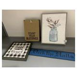 COUNT YOUR BLESSING WALL BOARD, ETC.