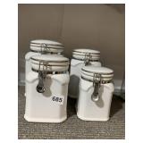 TOOLS OF THE TRADE WHITE CANISTERS WITH LOCKING