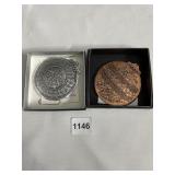 TWO WENDELL AUGUST ORNAMENTS W/ BOXES