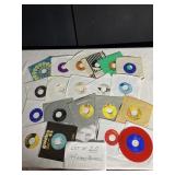 20 ASSORTED 45 RECORDS GOOD CONDITION