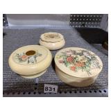 14-INCH-HIGH SHADOW BOX WITH DRIED FLOWERS ON