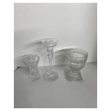 WILLIAM YEOWARD CRYSTAL VASE SQUARE CUT BASE,