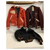 3 VINTAGE CHEERLEADER JACKETS