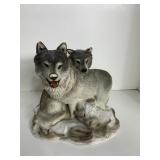 WOLF CANDLE 10" H R. TAUBITZ 1999