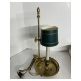 BOUILLOTTE LAMP BRASS ADJUSTABLE HEIGHT LAMP