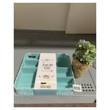 NEW JEWELRY TRAY AND ARTIFICIAL PLANT