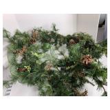 PINECONE GARLAND, CANDY CANE