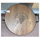 24" SERVING TRAY VINETO VINEYARDS W/ METAL FRAME