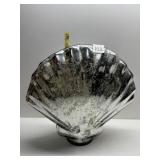 MERCERIZED GLASS SHELL SHAPE 11" H ACCENT PIECE
