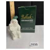 BELLEEK SANTA BELL WITH FOX