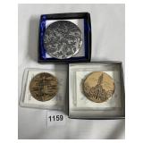 WENDELL AUGUST ORNAMENTS TWO W/ BOXES