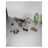 ACRYLIC PENGUIN, BATTERY OPERATED PARROT, ETC.