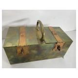 DECORATIVE INDIA BRASS MONEY KEEPSAKE