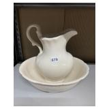 CALIF. 110 PITCHER AND BOWL