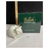 BELLEEK PIGGY BANK W/ BOX