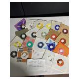 20 ASSORTED 45 RECORDS GOOD CONDITION