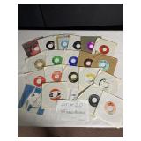 20 ASSORTED 45 RECORDS GOOD CONDITION