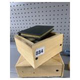 HANGERS, WOOD BOXES, WOOD SPOONS