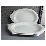 WORLD PORCELAIN PIG THREE PLATTERS