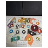 20 ASSORTED 45 RECORDS GOOD CONDITION