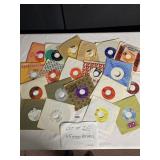20 ASSORTED 45 RECORDS GOOD CONDITION