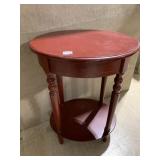 TWO TIER ROUND MODERN SIDE TABLE
