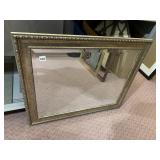 SILVER MIRROR 27" X 33" BEVELED GLASS
