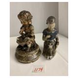 FIGURINES SMOKE DAMAGED