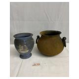 WEDGWOOD VASE AND PLANTER NEEDS CLEANED