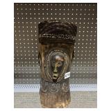 DRUM W/ BEADED TRIM 14" H