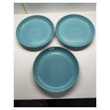FIESTA TURQUOISE PLATTER W/ RIM 10.5"