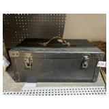 BLACK BOX BLACK LEATHER STRAP DROP FRONT