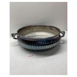 SILVER PLATE SERVING BOWL