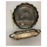 ROUND SERVING TRAY AND RECTANGULAR FOOTAGE