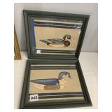 2 FRAMED DUCK PRINTS